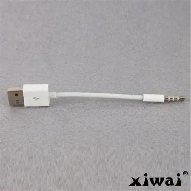 Alt view image 4 of 4 - JAENFONG 3.5mm Male Audio AUX to USB 2.0 A Male adapter Charge Cable for Apple iPod Shuffle 4th Gen