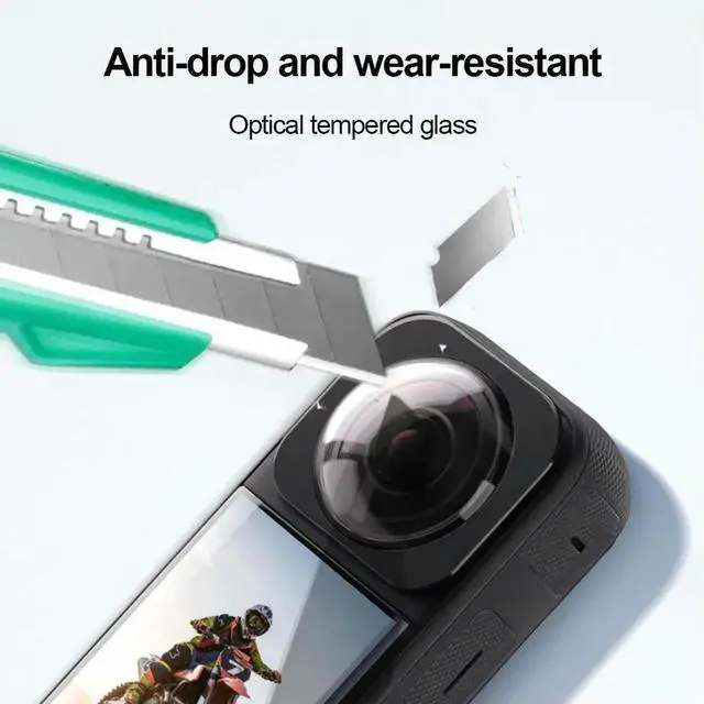 Alt view image 2 of 4 - Waterproof Lens Guards Protector Anti Scratch Sticky Lens Guards Anti Fog Dustproof Action Camera Accessories for X3