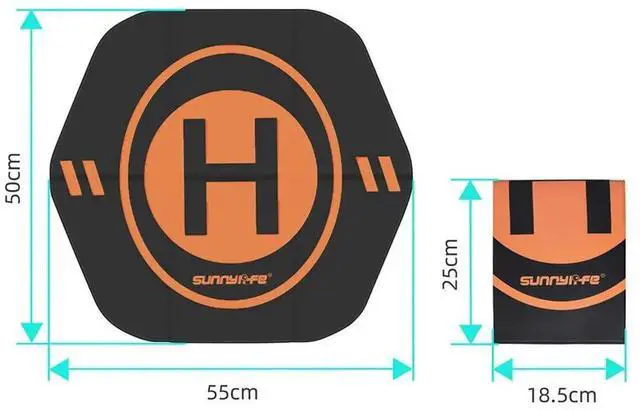 Alt view image 3 of 7 - Drone Foldable Landing Pad/Mat for Mavic Pro Air 2 Drone Parking Apron for Mini 2 Mavic 2 Phantom FIMI X8 SE