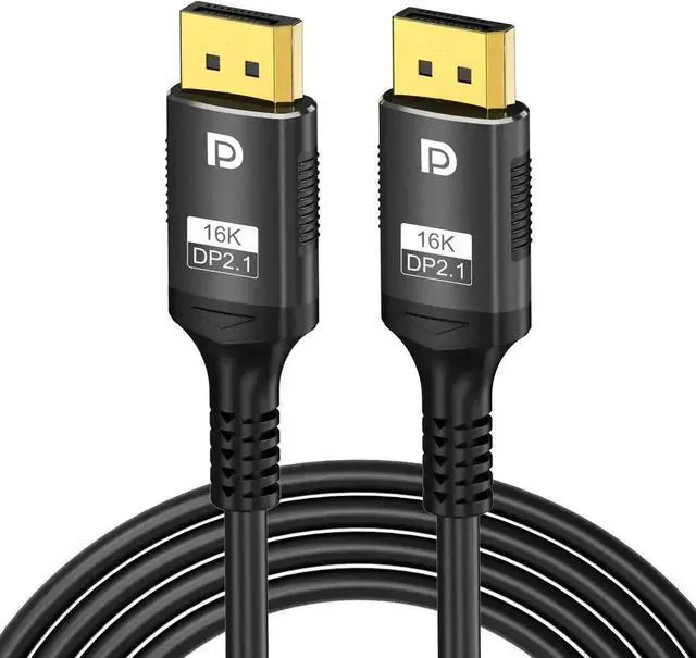 Main image of JAENFONG 16K Displayport Cable 2.1 6.6ft,80Gbps Display Port 2.1 Cable Support 16K@30Hz 8K@120Hz/60Hz 4K@240Hz HDR,HDCP, DSC 1.2a, Dp to Dp Cable for FreeSync/G-Sync/Gaming Monitor/Graphics Card