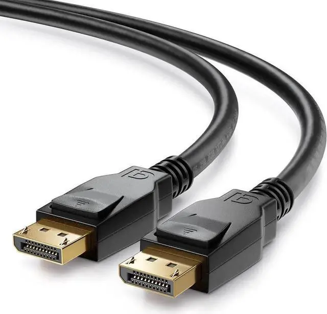 Alt view image 6 of 6 - JAENFONG DisplayPort 1.4 Cable, 32.4Gbps High-Speed, DisplayPort Cable 1.4 Support 8K@60Hz, 4K@144Hz, Dynamic HDR and 3D for Gaming Monitor, PC, Gold-Plated Plugs, 3.3 Feet, Black