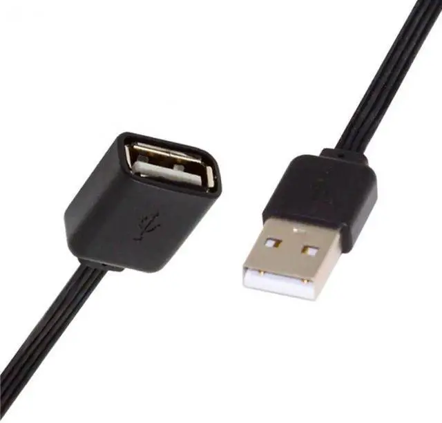 Alt view image 5 of 7 - JAENFONG 13cm USB 2.0 Type-A Male to Type-A Male Female Data Flat Slim FPC Cable for FPVDiskPhone