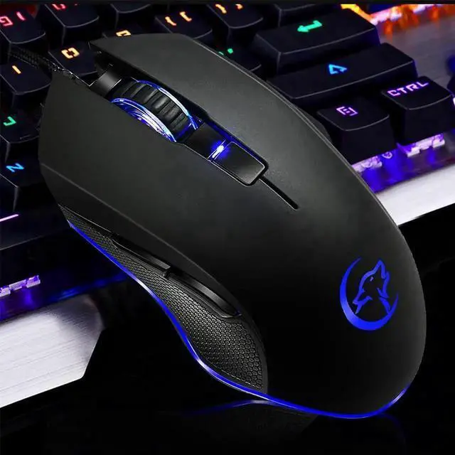 Alt view image 7 of 7 - JAENFONG Wired RGB Gaming Mouse 6 Programmable Buttons 3200 DPI Adjustable Optical Gaming Mouse Ergonomic Mouse