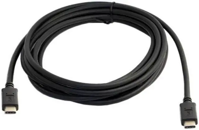 Alt view image 2 of 6 - JAENFONG 10Gbps Reversible USB 3.1 Type-C Male to USB-C Male Data Cable for Laptop TabletPhone 3m