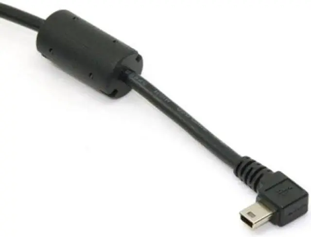 Alt view image 2 of 7 - JAENFONG Mini USB B Type 5pin Male Right Angled 90 Degree to USB 2.0 Male Data Cable 5 Meters with EMI Ferrite Core