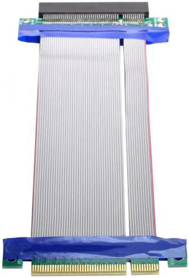 Alt view image 2 of 7 - JAENFONG Express 8X to 8x Male to Female Slot Riser Extender Card Ribbon Flexible Cable 20cm