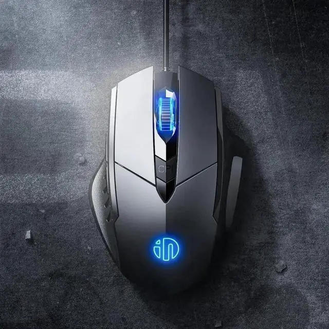 Alt view image 2 of 7 - JAENFONG USB Wired Mouse, Ergonomic Design, up to 3200 DPI Adjustable and 6 Buttons, Optimised USB Wired Optical Mouse, Gaming Mouse for PC Laptop Computer for Working and Gaming (Black Gray