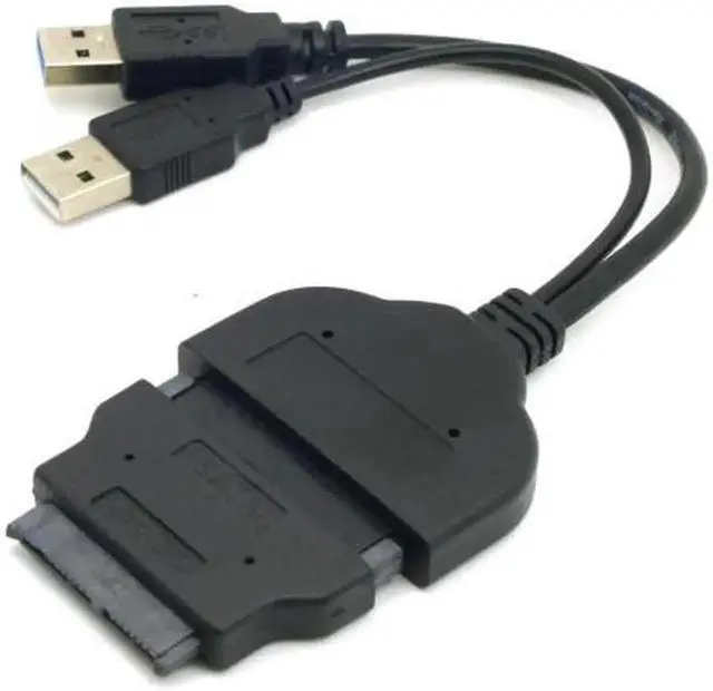 Main image of JAENFONG 1set USB 3.0 to SATA 22PinSATA to 16Pin Micro SATA Adapter for 1.8" 2.5" Hard Disk Driver With Extral USB Power Cable