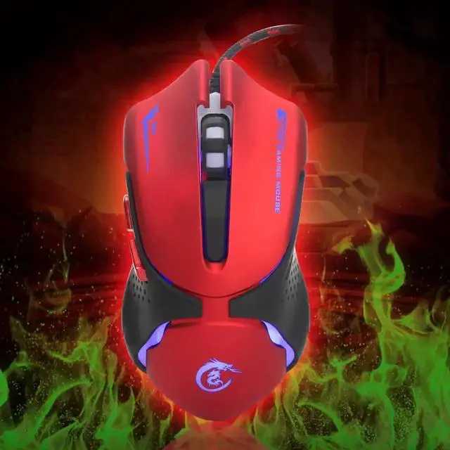 Alt view image 6 of 7 - JAENFONG Gaming Mouse Ergonomic Optical Gamer Mouse Mice, 4-DPI Adjustment Level 3200 DPI, 7colors LED Backlight 6 Buttons USB Wired Mouses for PC Computer