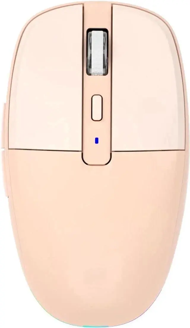 Main image of Multi-Device Wireless Mouse for Office, USB 2.4G/Type-C 2.4G/BT5.1 Dual Mode, Silent Click, 3200 DPI, Ergonomic Design with RGB Light, Bluetooth Wireless Mouse with Type-C Fast Charging