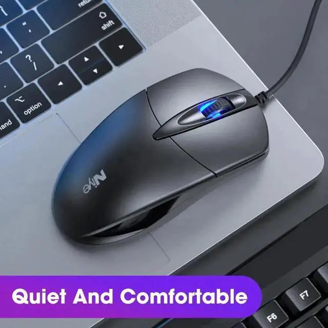 Alt view image 3 of 7 - JAENFONG USB Wired Mouse Gamer Computer Office Gaming Silent USB Mouses 1000 DPI Mice Ergonomic for Macbook Laptop PC Non Slip Mouse Gamer Compatible with PC/Laptop/Desktop (Black)d