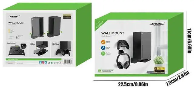 Alt view image 2 of 4 - Game Controller Holder Wall-mounted Game Controller Bracket Fall Prevention Rotatable Removable Accessories for Xbox Series X