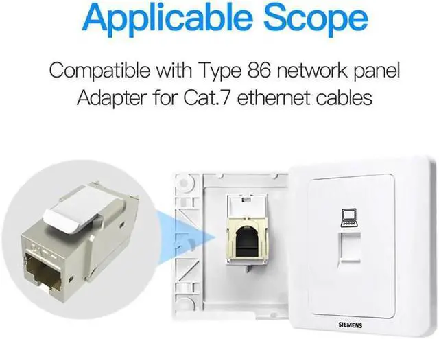Alt view image 2 of 7 - JAENFONG Cat7 Ethernet Connector RJ45 Modular Ethernet Cable Head Plug Gold-plated Cat 7 6 Shield Network Connector for Lan Cable 5PCS