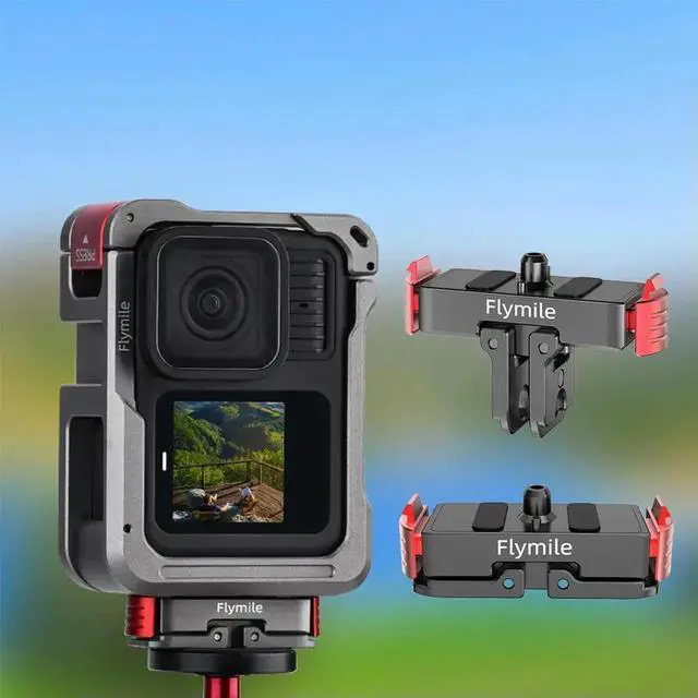 Alt view image 2 of 4 - Quick Release l Cage Protective Frame Housing Shell Housing Cage l Magnetic Base for Go Pro Hero 13 Black Accessories