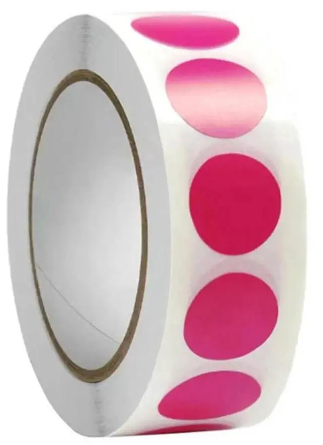 Alt view image 4 of 4 - 10000 Piece Colored Dot Stickers 1000Pcs/Roll,10 Color Circle Dots els Stickers Round Coding els For Office, 19Mm Durable