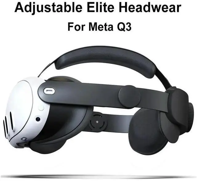 Alt view image 2 of 4 - Adjustable VR Head Band Enhanced Support VR Replacement Elite Head Strap Reduced Pressure for Quest 3 VR Accessories