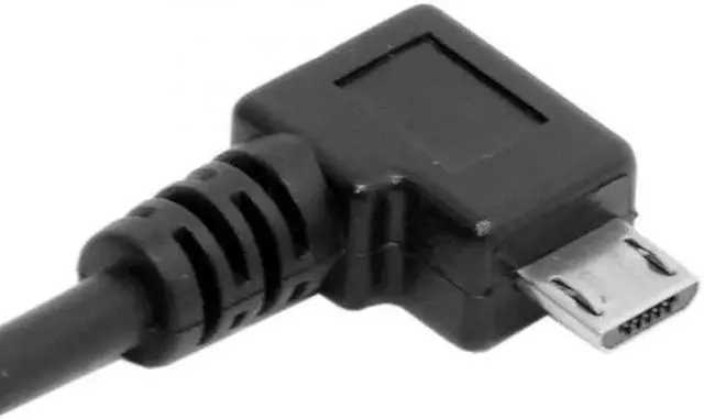 Alt view image 6 of 7 - JAENFONG Micro USB 2.0 90 Degree Right Angled Male to Female Tablet Phone Extension Cable 50cm