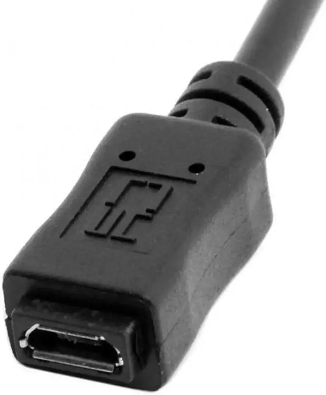 Alt view image 3 of 7 - JAENFONG Micro USB 2.0 90 Degree Right Angled Male to Female Tablet Phone Extension Cable 50cm