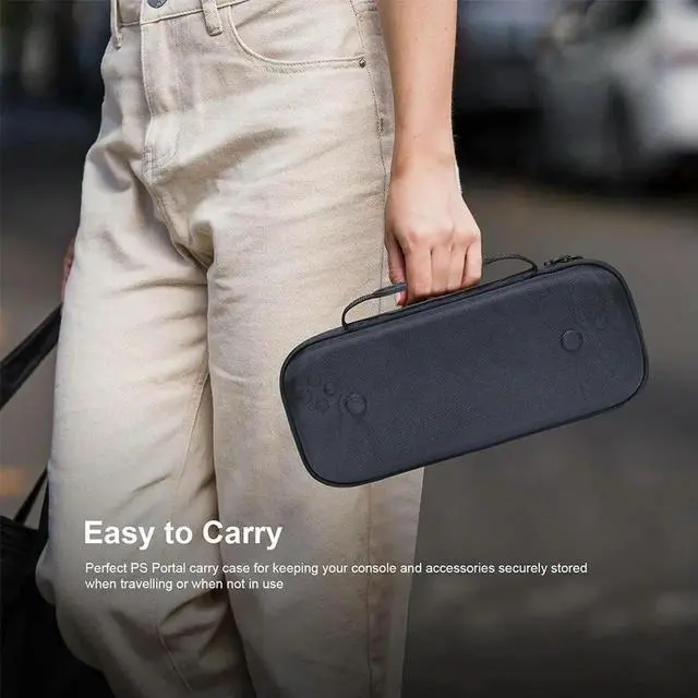 Alt view image 2 of 4 - Carrying Case Anti-Drop Travel Carry Bag Waterproof Portable Bag with Mesh Pocket for PS5 Portal for Portal
