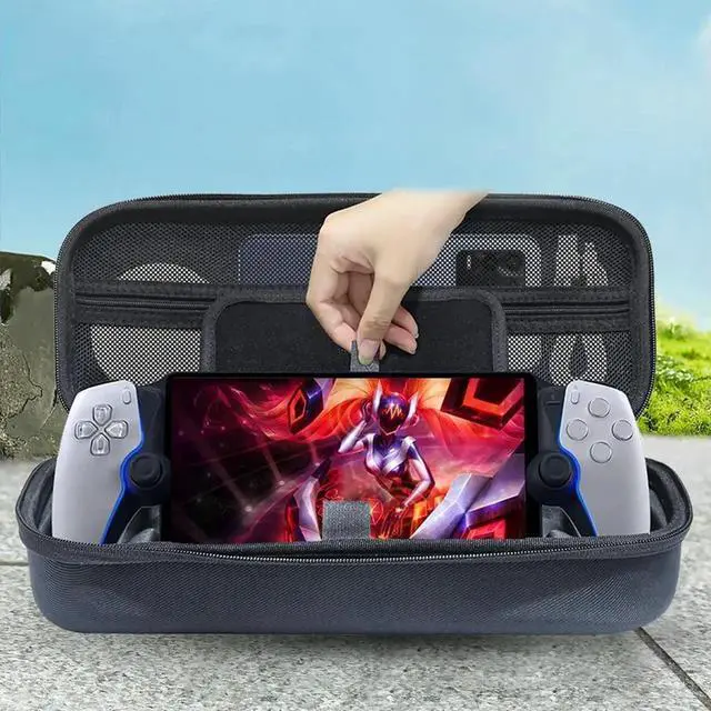 Alt view image 3 of 4 - Carrying Case Anti-Drop Travel Carry Bag Waterproof Portable Bag with Mesh Pocket for PS5 Portal for Portal