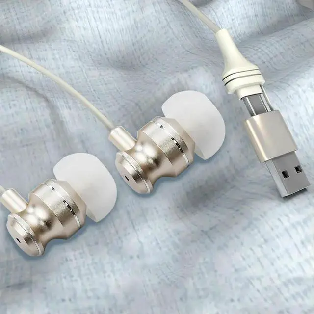 Alt view image 2 of 4 - Tinnitus Infrared Ear Plugs USB+Type-C Red Light Therapy 650NM Infrared Therapy for Ears Otitis Media Deafness Treatment