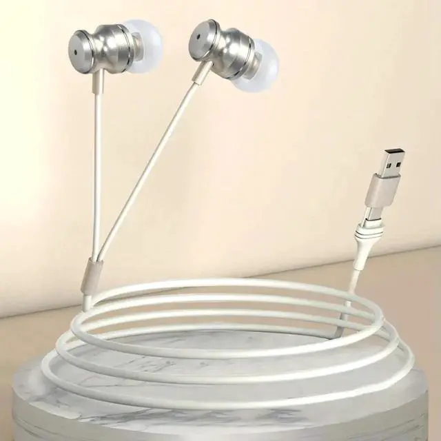 Alt view image 3 of 4 - Tinnitus Infrared Ear Plugs USB+Type-C Red Light Therapy 650NM Infrared Therapy for Ears Otitis Media Deafness Treatment