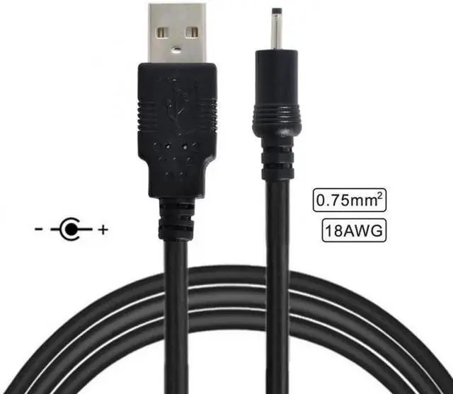 Alt view image 6 of 7 - JAENFONG 0.75mm*2 USB 2.0 A Type Male to DC 2.50mm 2.35mm 0.7mm Power Plug 5V Cable 100cm