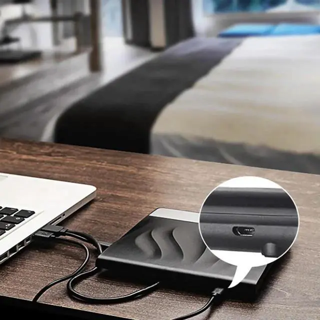 Alt view image 2 of 4 - USB 3.0 External CD DVD Drive Optical Drives Slim DVD RW CD Writer Quiet Operation Portable CD DVD Burner for Laptop Desktop PC
