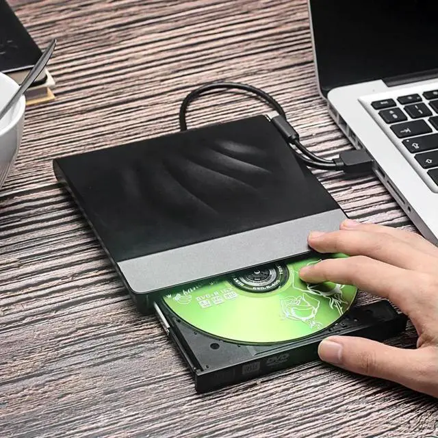 Alt view image 4 of 4 - USB 3.0 External CD DVD Drive Optical Drives Slim DVD RW CD Writer Quiet Operation Portable CD DVD Burner for Laptop Desktop PC