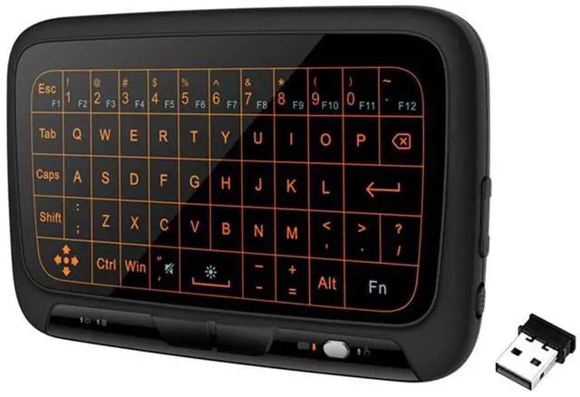 Main image of 2.4GHz Air Mouse Keyboard USB Dongle Receiver Full Screen Touch QWERTY Touchpad Plug And Play QWERTY Keyboard for TV