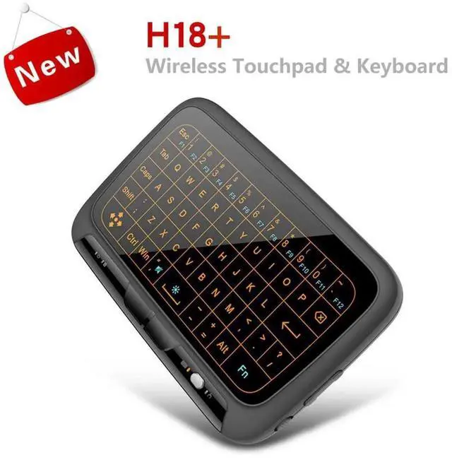 Alt view image 4 of 4 - 2.4GHz Air Mouse Keyboard USB Dongle Receiver Full Screen Touch QWERTY Touchpad Plug And Play QWERTY Keyboard for TV