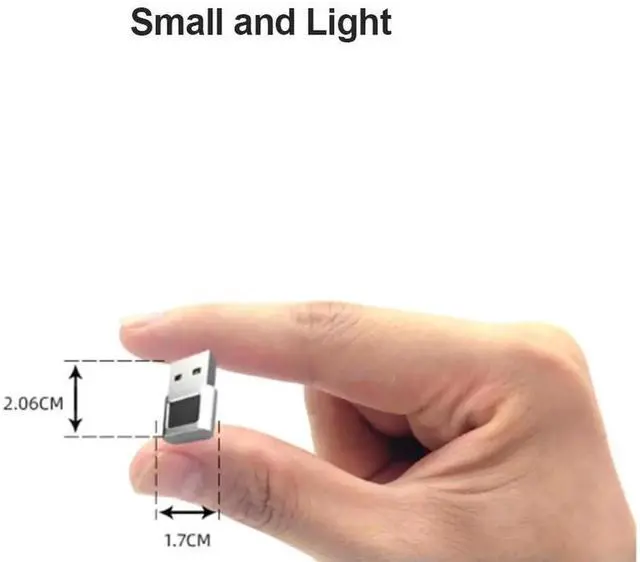 Alt view image 3 of 4 - Mini USB Fingerprint Reader Module Device Biometric for 10 Hello Dongle Laptops PC Security Key