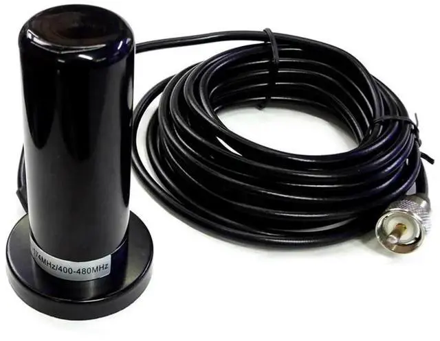 Alt view image 7 of 7 - Vehicle/Car Mobile Radio Antenna 136-174/400-470Mhz Car Radio Dual Band Antenna Magnetic Base Mount Waterproof