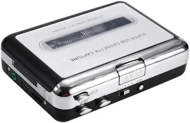 Alt view image 3 of 5 - JAENFONG USB Cassette Capture Radio Player Portable USB Cassette Tape to MP3 Converter Capture Audio Music Player Tape Cassette Recorder
