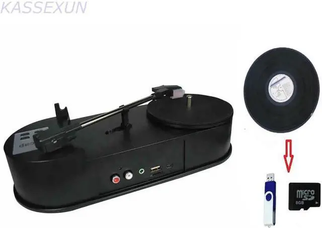Alt view image 5 of 6 - JAENFONG Turntable Converter Record Player LP Vinyl to MP3 in SD Card/USB Flash Drive directly, no pc need
