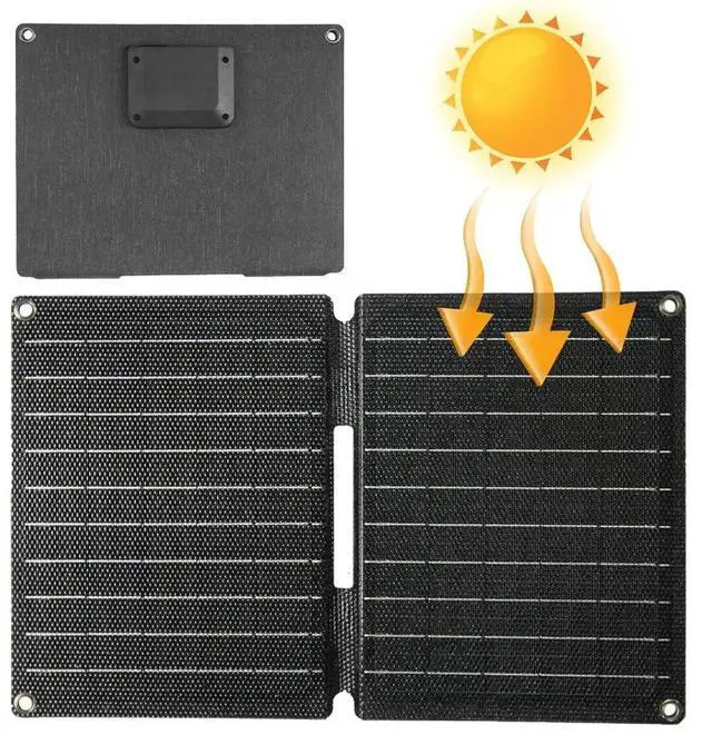 Main image of 16W 5V Solar Panel Foldable with USB /Type-C Ports Outdoor Solar Cell Solar Charger Power Emergency Panels for Outdoor Camping