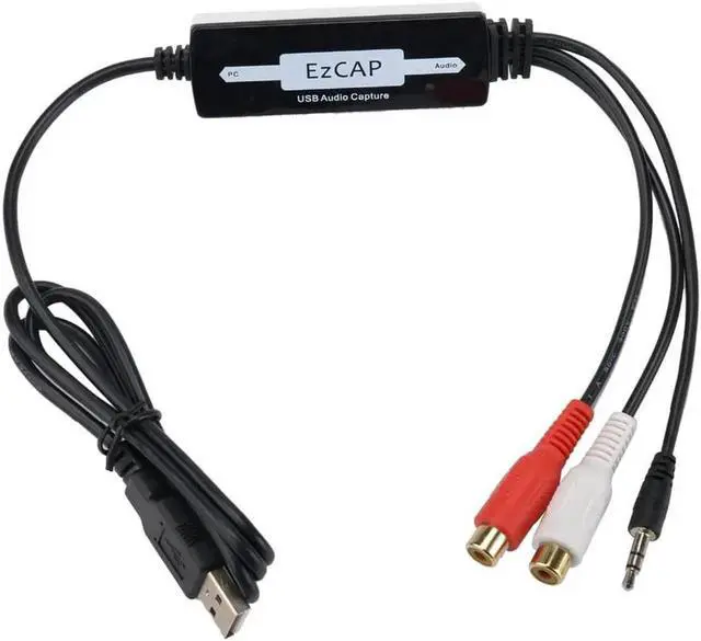 Alt view image 6 of 6 - JAENFONG USB 2.0 Audio Capture Card Recorder Vinyl Turntable LP Cassette To CD / MP3 WMA WAV OGG Converter Edit Audio to MP3 Format to PC