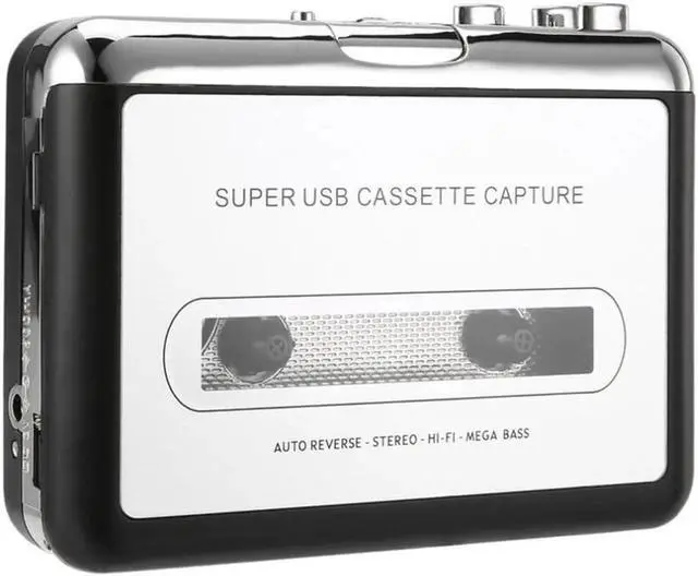 Alt view image 4 of 4 - JAENFONG Portable MP3 cassette capture to MP3 USB Tape PC Super MP3 Music Player Audio Converter Recorders Players Cassette-to-MP3