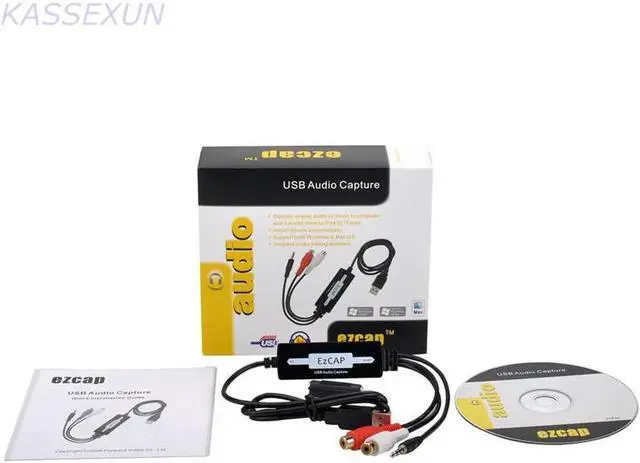 Alt view image 4 of 5 - JAENFONG 3.5mm RCA RL To USB Audio Capture Turntable Vinyl LP Cassette to MP3 CD Recorder