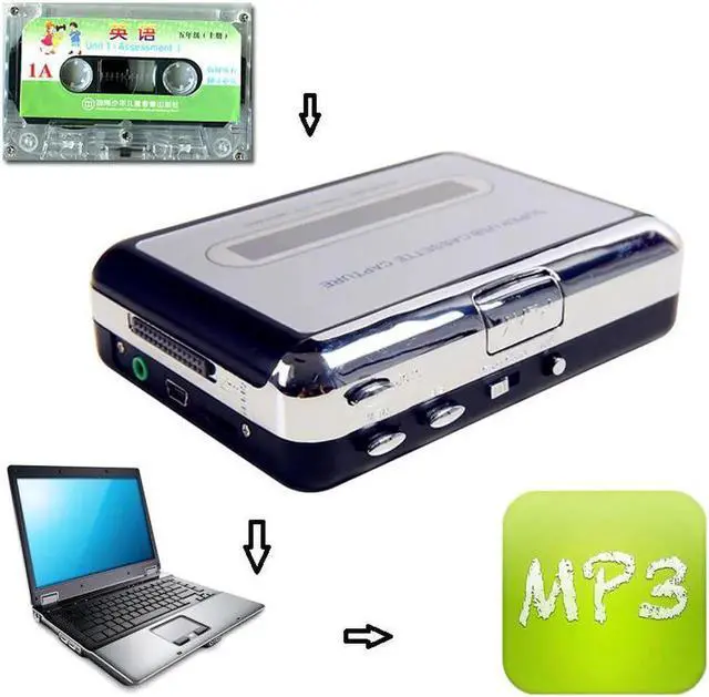 Alt view image 3 of 5 - JAENFONG Ezcap218 Tape to PC Old Cassette to MP3 Format Converter Audio Recorder Capture Walkman For iPod Music Player
