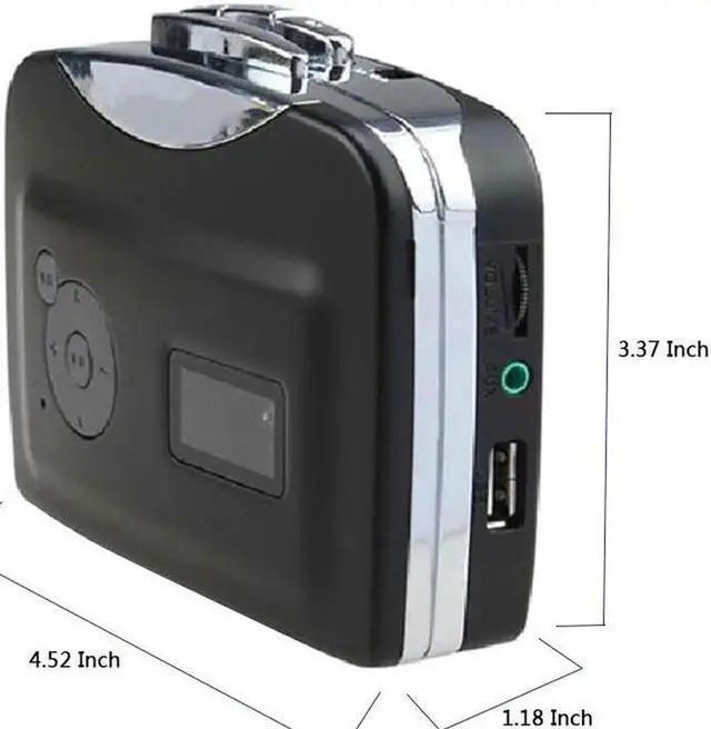 Alt view image 2 of 4 - JAENFONG Portable Cassette Player Tape to MP3 Converter Recorder Audio Player Convert Cassette To USB Flash Drive With Earphone