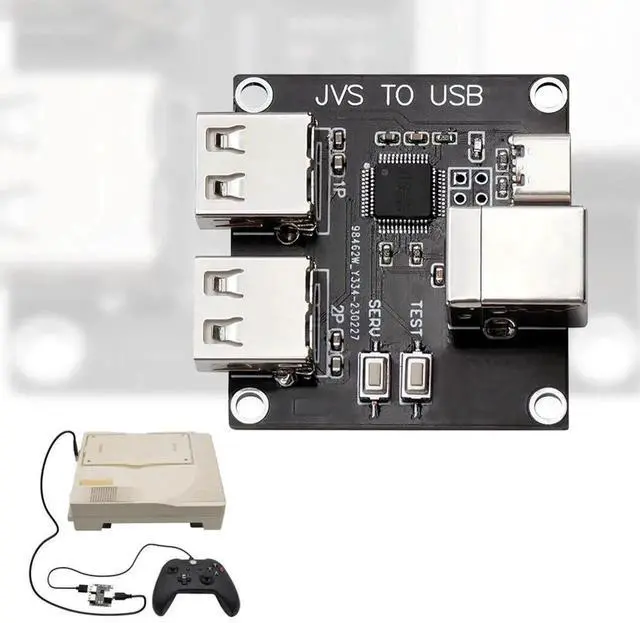 Alt view image 3 of 7 - Controller Adapter Customize Button Layout JVS To USB Gamepad Adapter Dual Joystick Mode Accessories for JVS Based System