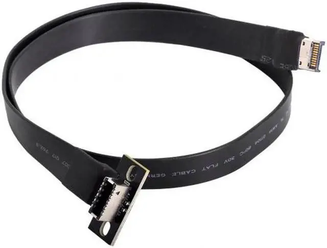 Alt view image 5 of 7 - JAENFONG USB 3.1 Front Panel Header Male to Female Type-E Motherboard Extension Data Cable 50cm