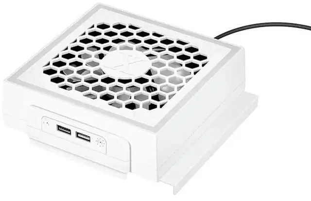 Alt view image 2 of 4 - LED Cooling Fan 3 Gears Adjustable 5V 2.4A Cooling Fan Atmosphere Light Decoration Gaming Accessories for Xbox Series S