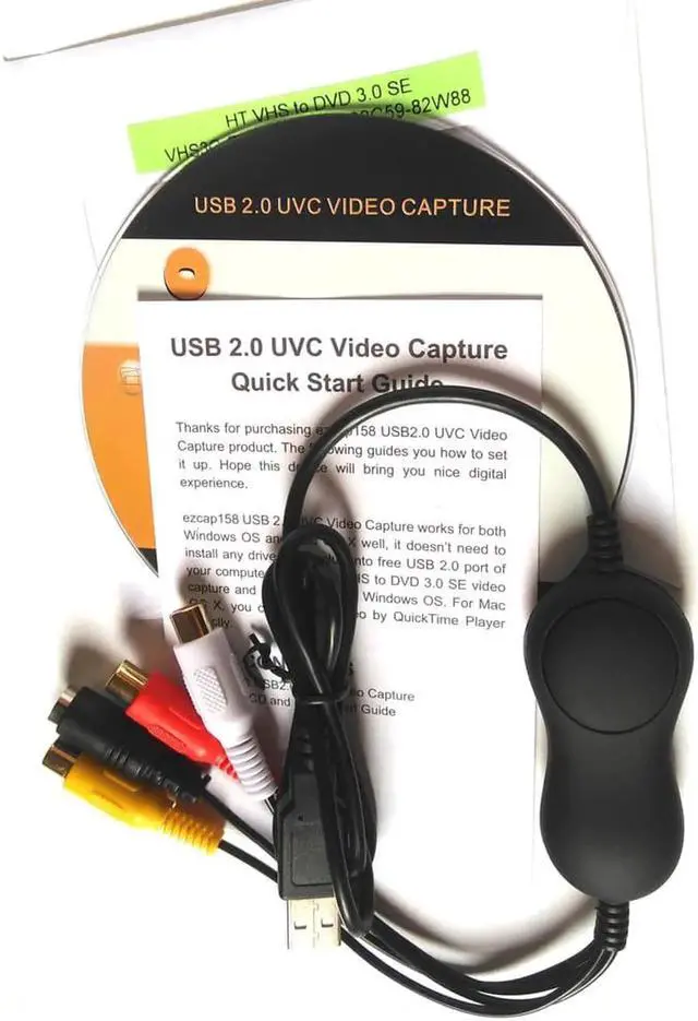 Alt view image 4 of 6 - JAENFONG USB2.0 Analog to Digital Audio video Capture Converter old VHS VI8 Camcorder Converts Tapes into pc for windows 7 810