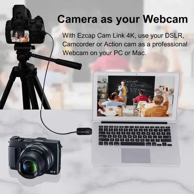 Alt view image 6 of 6 - JAENFONG ezcap331 HDMI Video Capture Card PC Live Broadcast Record Via DSLR, Camcorder, Action Cam, camera 1080p 120hz 4K@30FPS USB 3.0