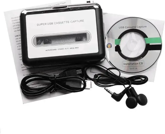 Alt view image 5 of 6 - JAENFONG USB Cassette Tape Converter Old Cassette To MP3 Audio Capture Card Music Walkman Player Tape To PC Cassette-to-MP3 Converter