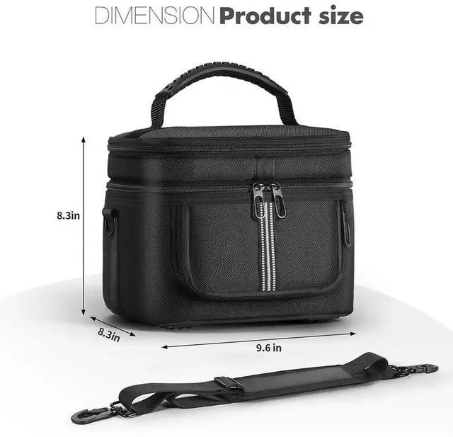 Alt view image 3 of 4 - Carrying Case for Ef Ecoflow River 2 Portable Power Station Bag Waterproof Travel Bag w/ Shoulder Strap & Handle