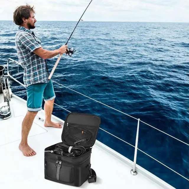 Alt view image 2 of 4 - Carrying Case for Ef Ecoflow River 2 Portable Power Station Bag Waterproof Travel Bag w/ Shoulder Strap & Handle