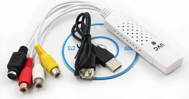 Alt view image 2 of 6 - JAENFONG USB 2.0 Easy Cap Video TV DVD VHS DVR Capture Card Easier Cap USB Video Capture Device Support Win10 Capture Card